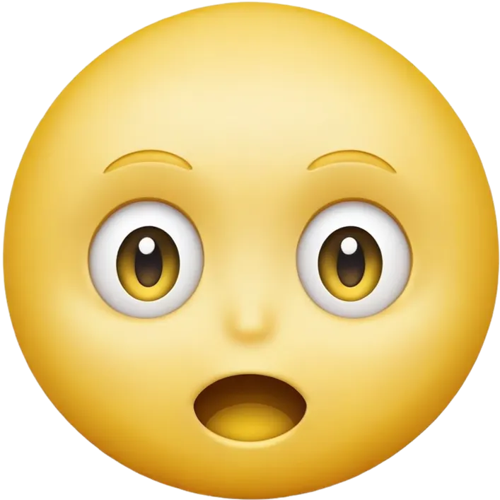 Yellow smiley, scared, looking up at head with only one hair emoji