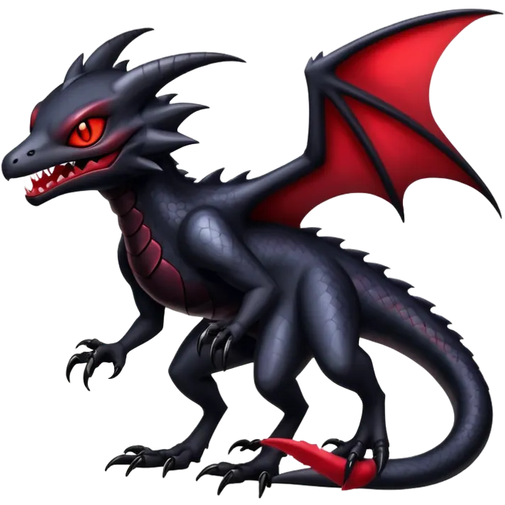 Shiny Epic Badass Gothic Dark Evil Noibat-Salandit-Darkrai-Hybrid emoji