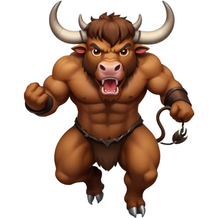 Angry bull emoji