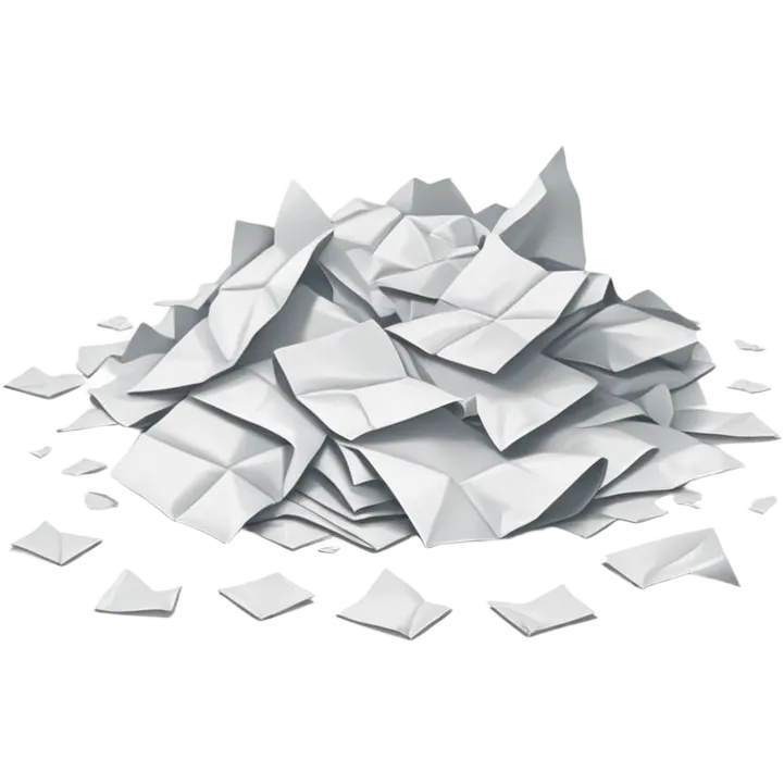 papers scattered on the floor emoji