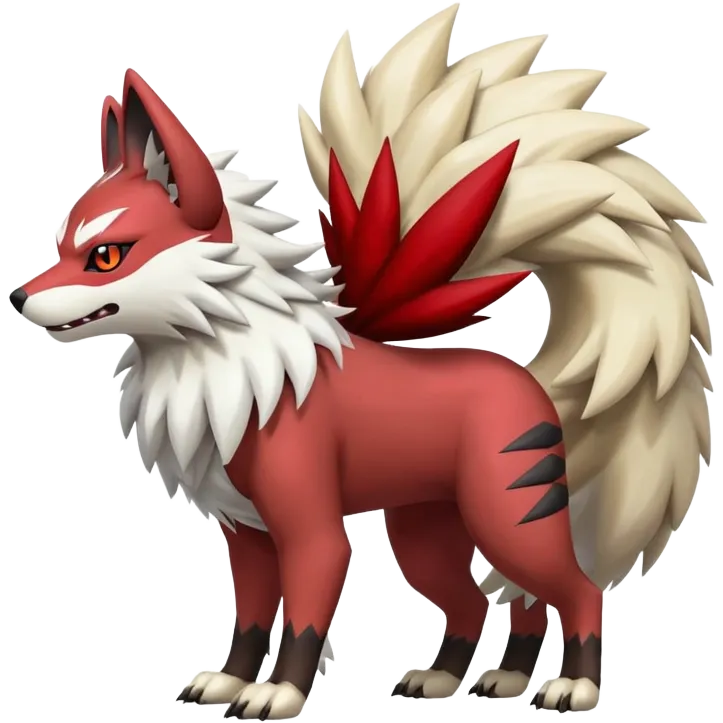 Shiny Zigzagoon-Arcanine-Zorua-Zangoose-Hybrid (Full body) emoji