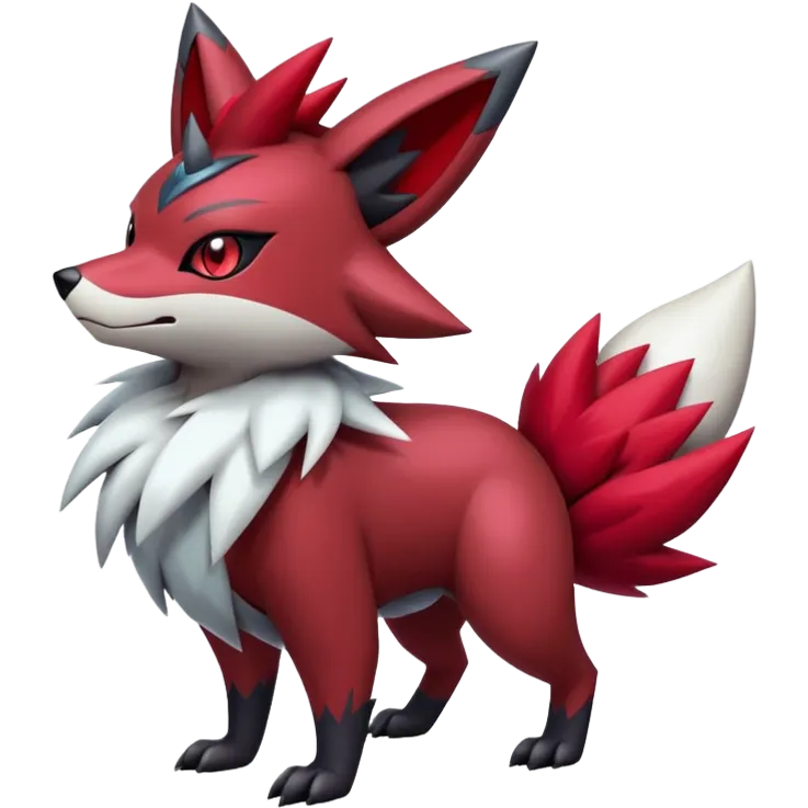 Shiny Dark Zigzagoon-Zorua-Zangoose-Hybrid (Full body) emoji