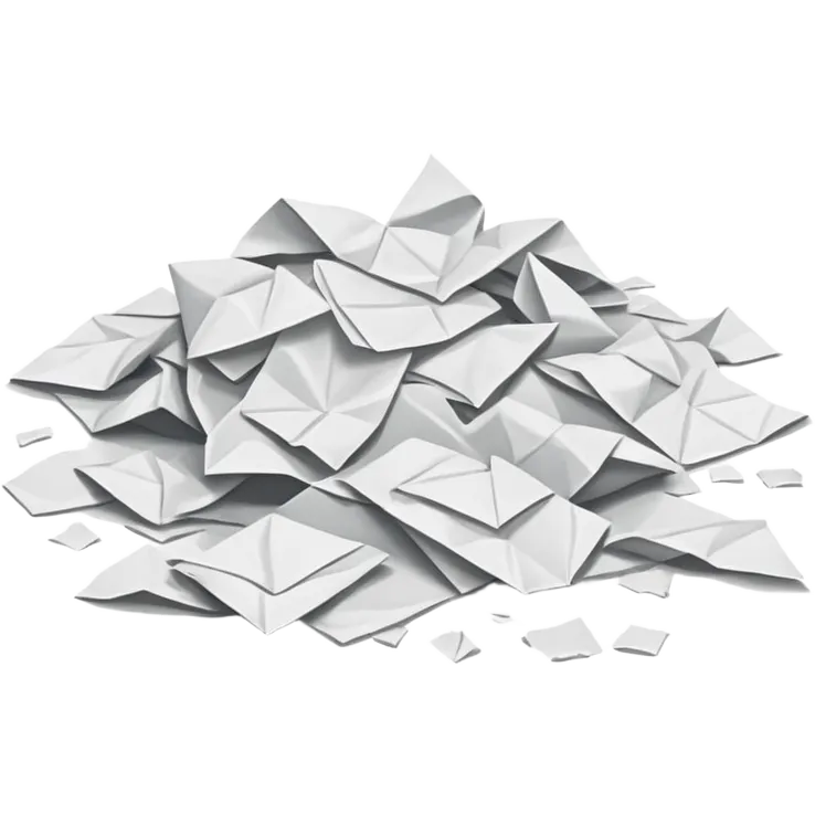 papers scattered on the floor emoji