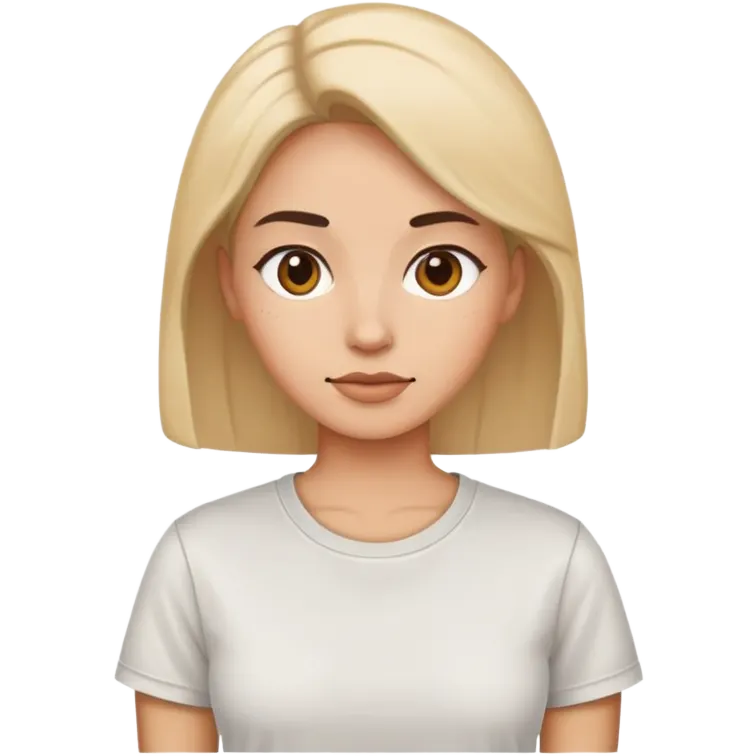 woman wearing a t-shirt emoji
