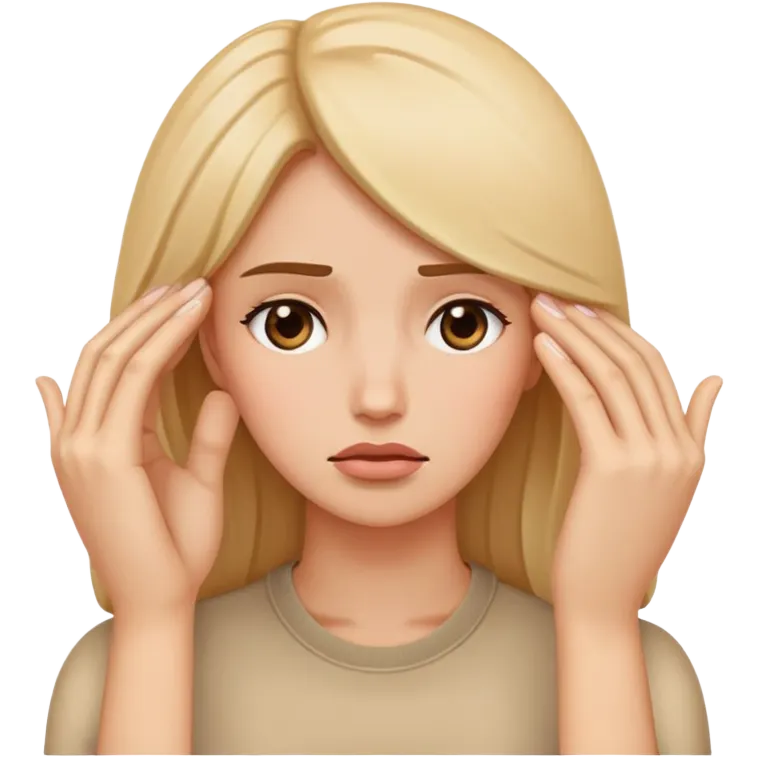 Facepalm gesture followed by three female face emojis emoji