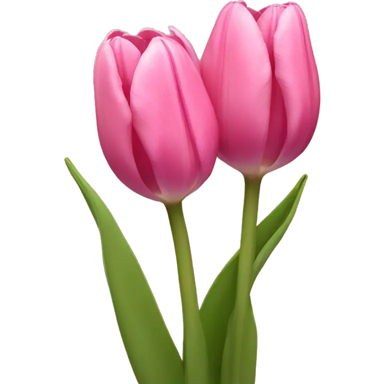 pink tulips emoji
