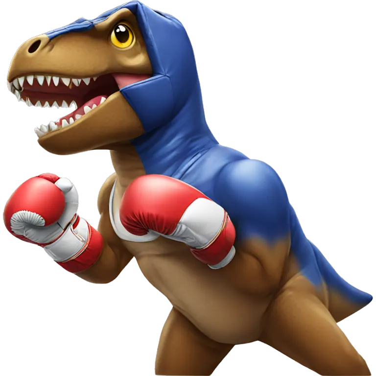Boxing trex emoji