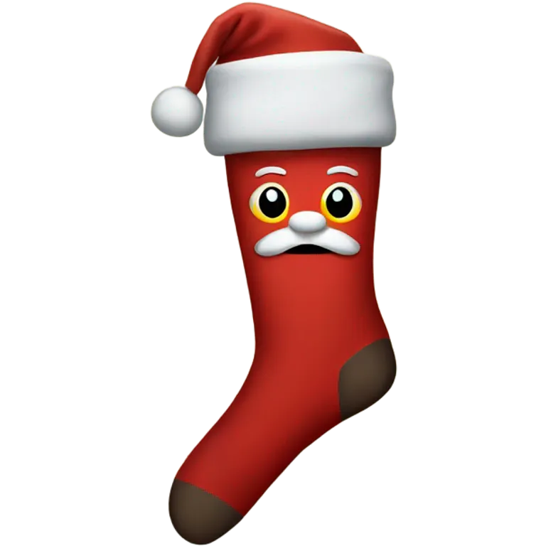 Santa sock emoji