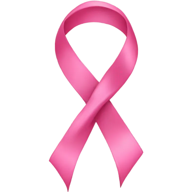 Pink ribbon emoji