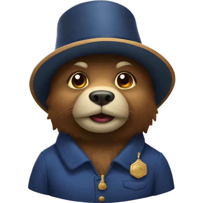 Ours avec chapeau russe emoji