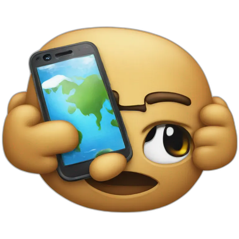 Un iphone Samsung emoji