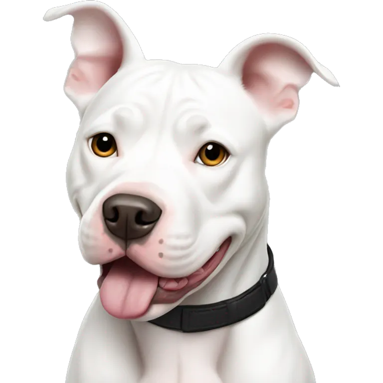 white pitbull emoji