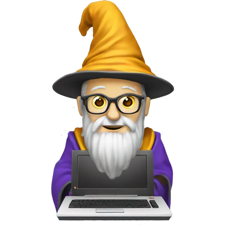 wizard coding computer emoji