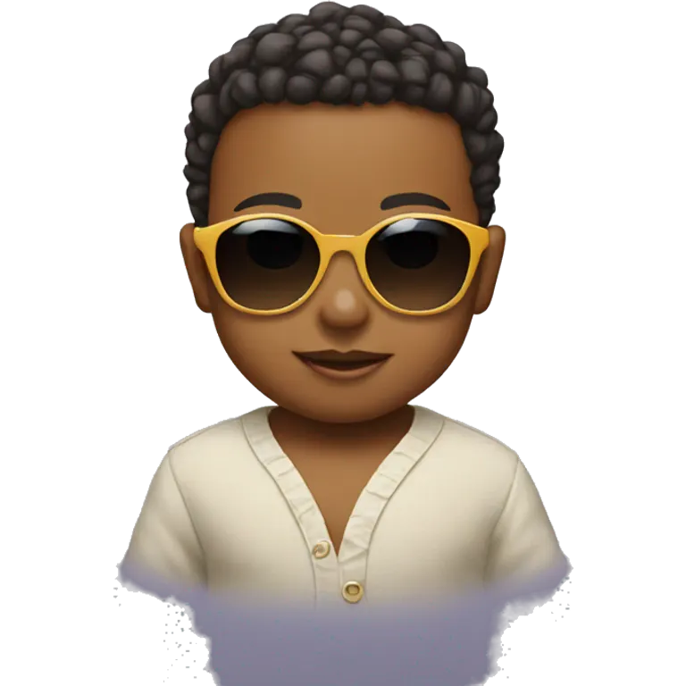 Baby wearing sunglasses  emoji