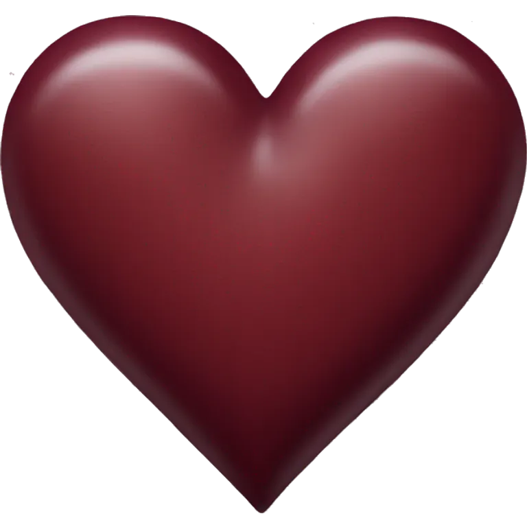 Maroon heart emoji