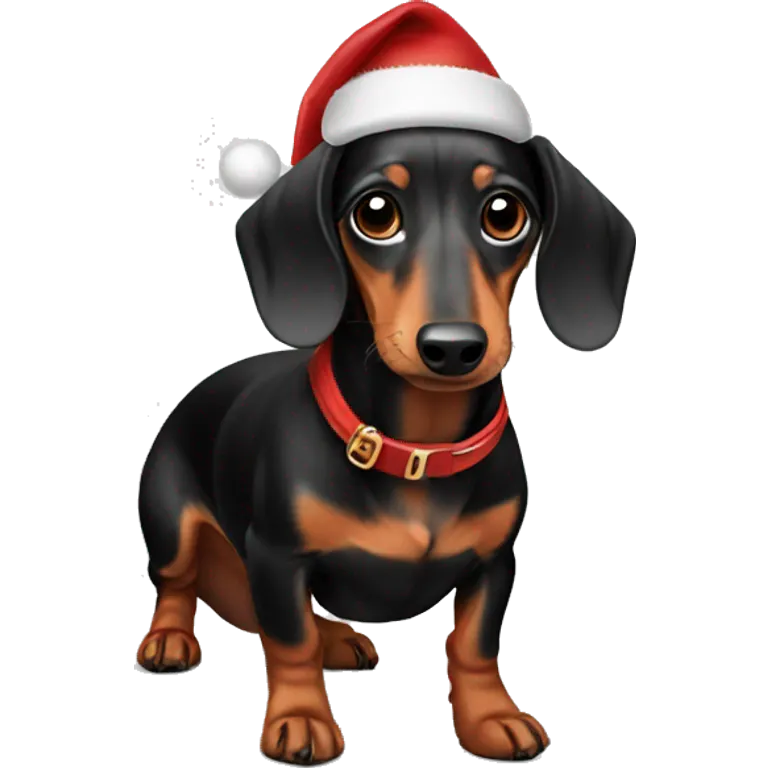 Christmas dachshund  emoji