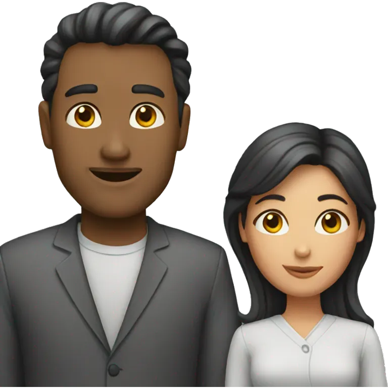 Un couple emoji