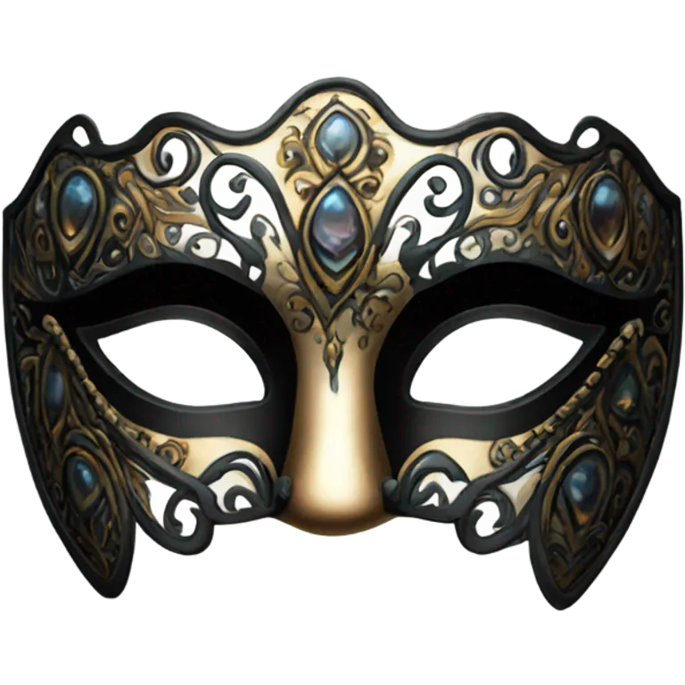 Masquerade eye mask thin nose emoji