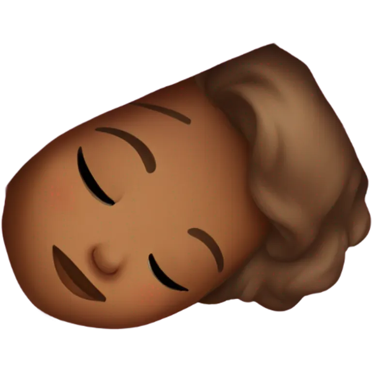 girl sleeping in blanket emoji