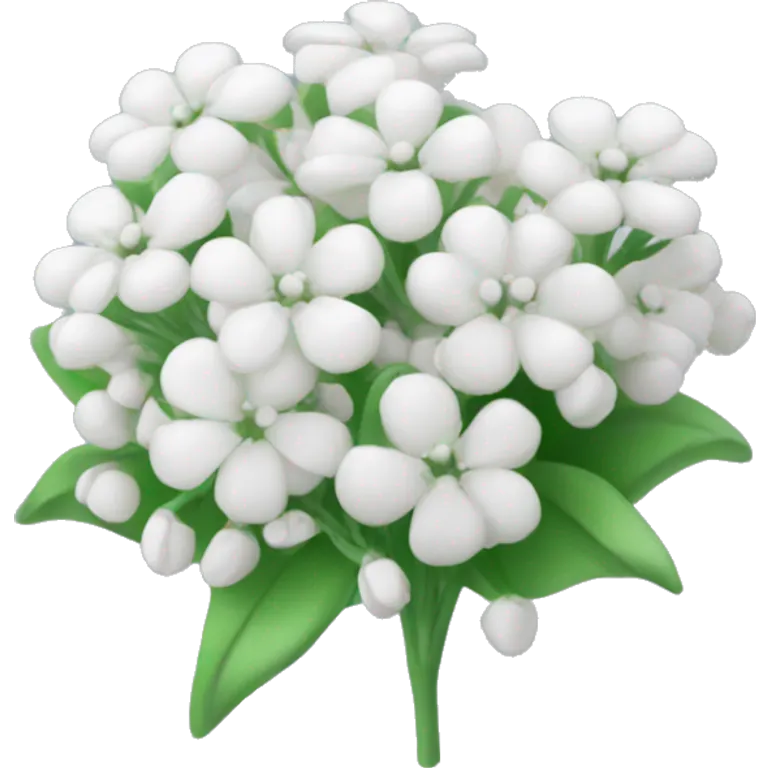 White baby’s breath flowers  emoji