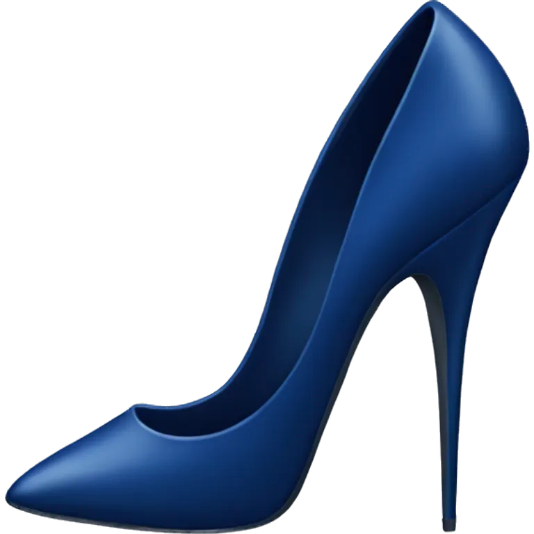dark blue stiletto emoji