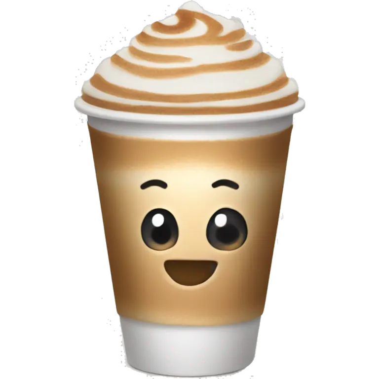 Latte in a to go cup  emoji
