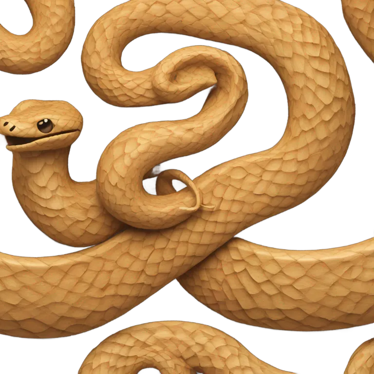 Wooden snake emoji