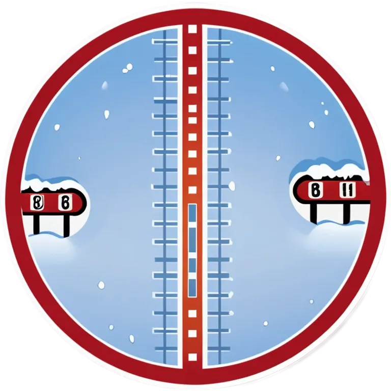 Kreis Racetrack with snow in winter emoji