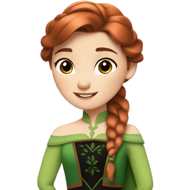 Anna from frozen emoji