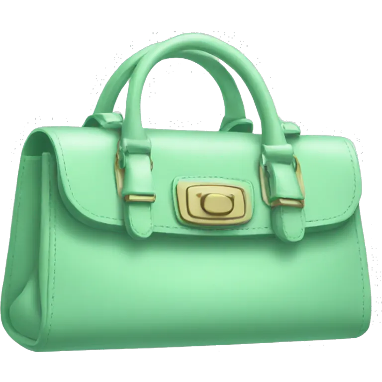 mint green purse emoji