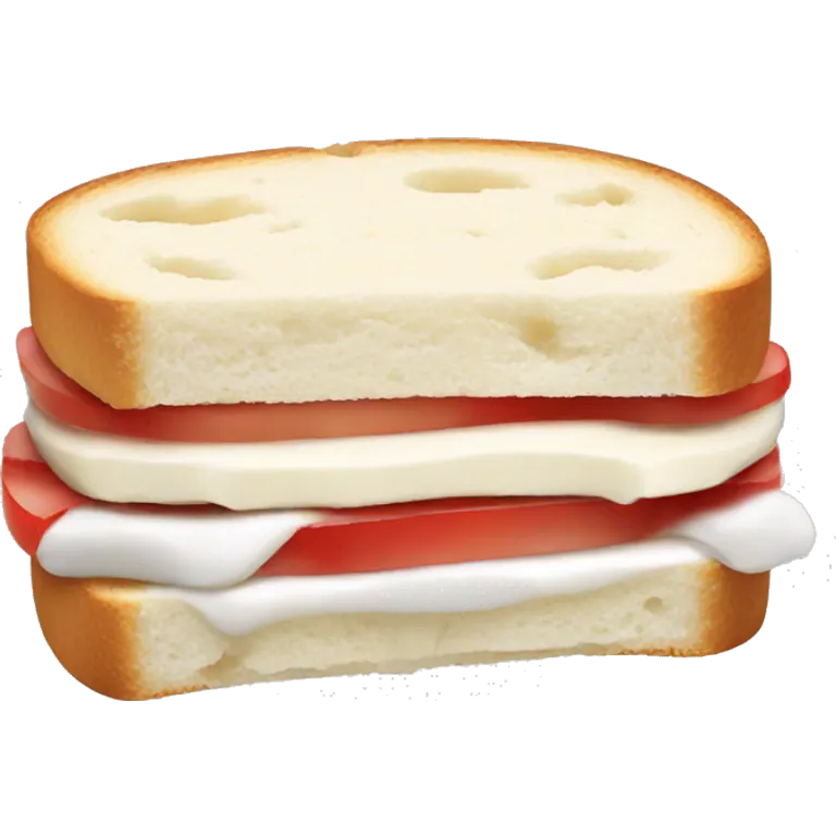 a Cream cheese sandwich emoji