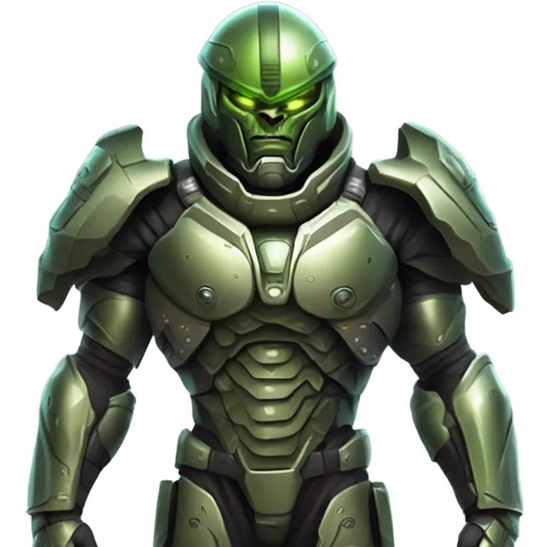 Martian military Overlord full body emoji