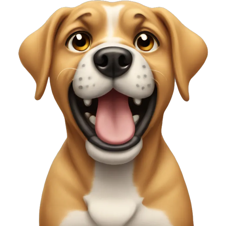 Dog slapping head emoji