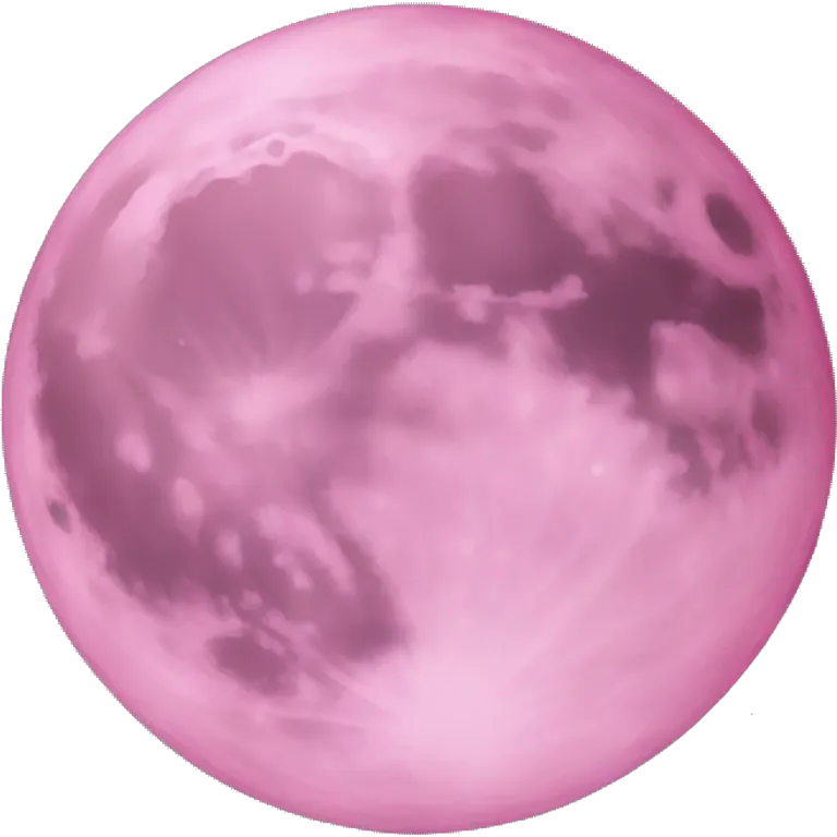 Pink moon  emoji