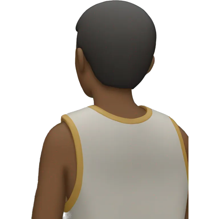 person looking at the horizon symbolizing the search for a goal emoji