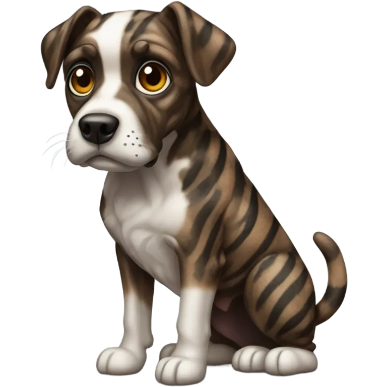 Brindle dog  emoji