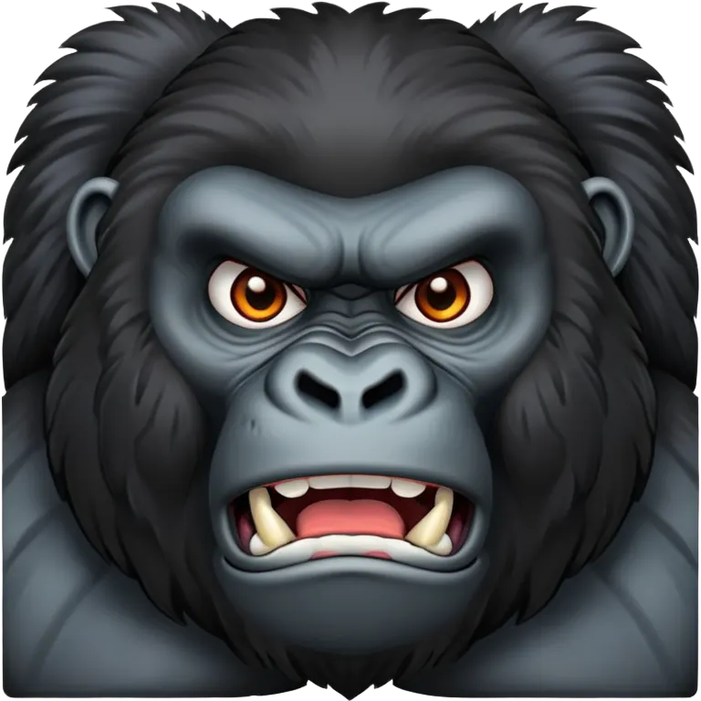 Angry gorilla emoji