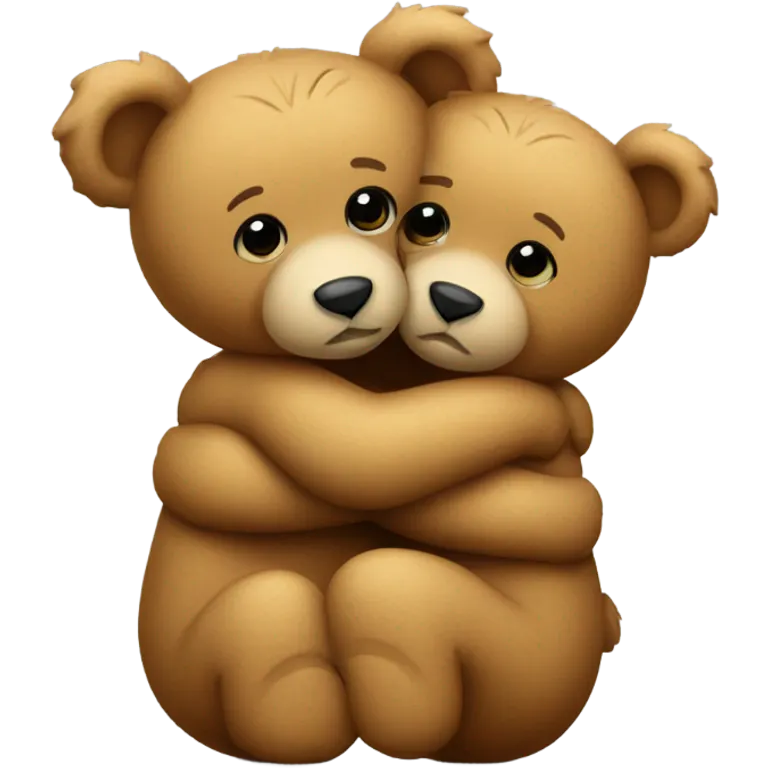 2 teddy bears hugging  emoji