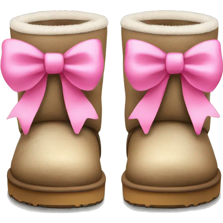 Uggs with a pink bow emoji
