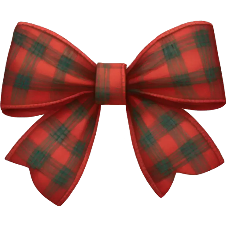 Plaid bow  emoji