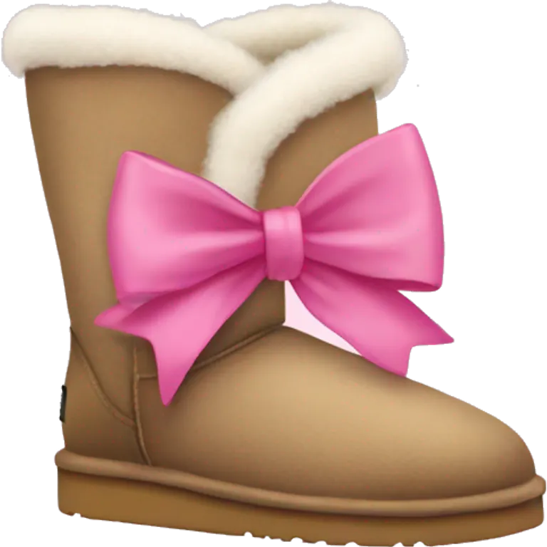 uggs with pink bow emoji