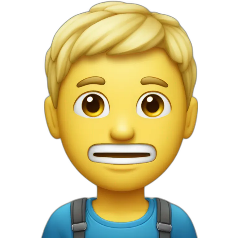 Schwarzafrikaner mit Melone auf dem Kopf emoji