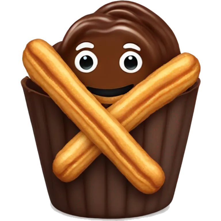 Chocolate con churros emoji