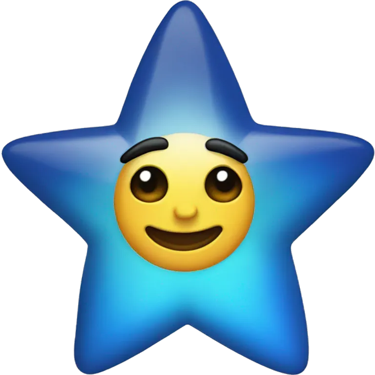 Estrella azul emoji