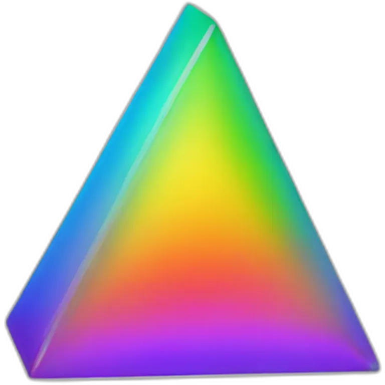 triangle rainbow prism emoji | AI Emoji Generator