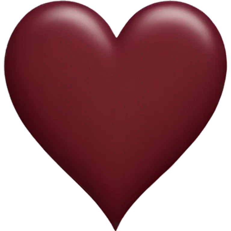 Maroon heart  emoji