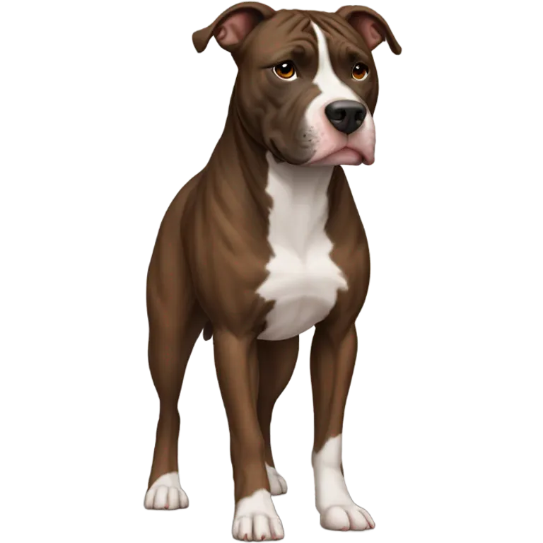 Brindle pitbull emoji