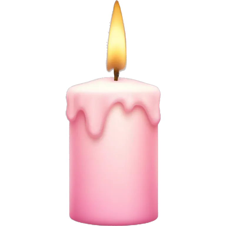 light pink candle emoji