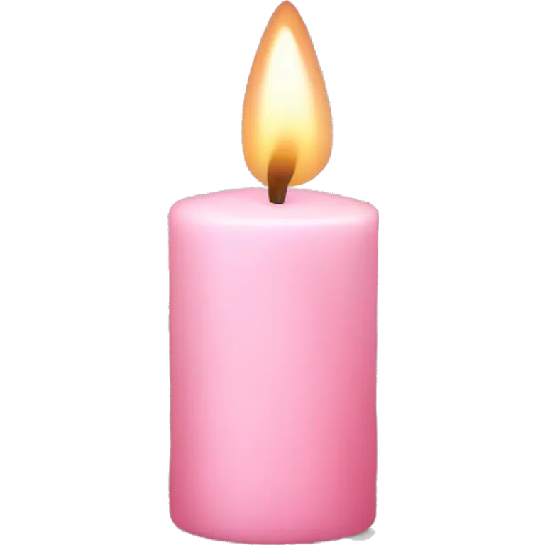 Light pink candle emoji