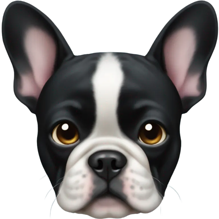 black french bulldog  emoji